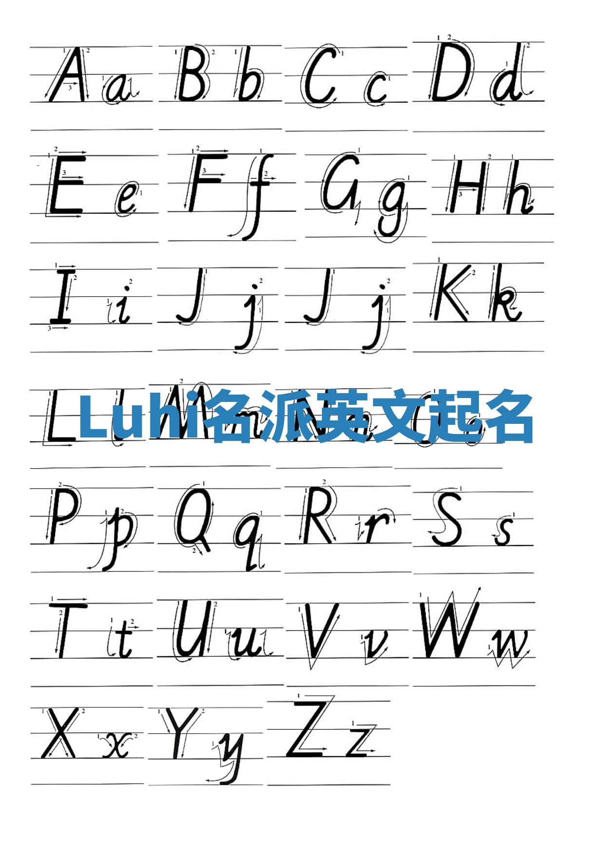 Luhi名派英文起名