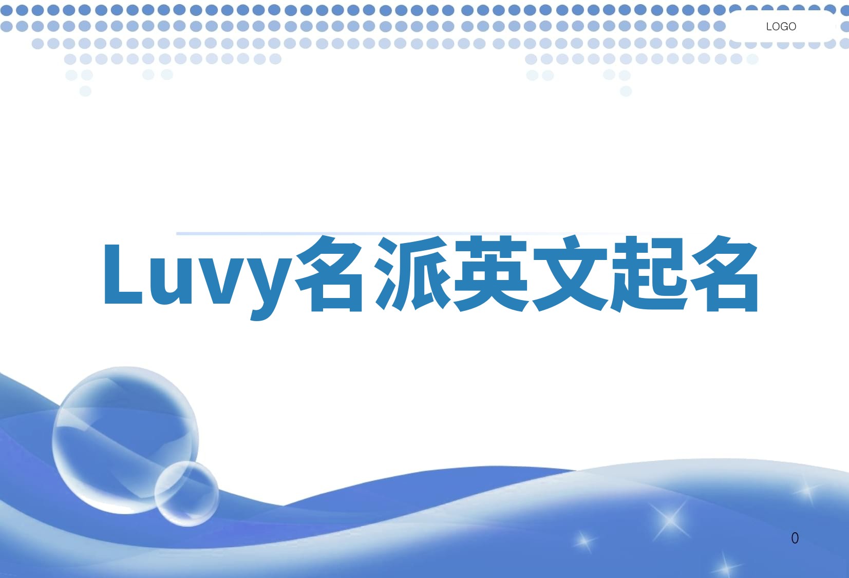Luvy名派英文起名