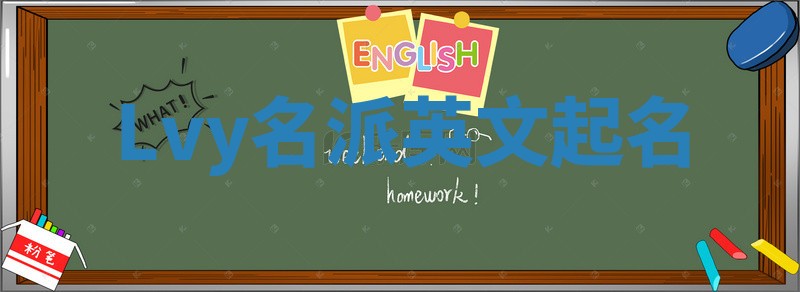 Lvy名派英文起名