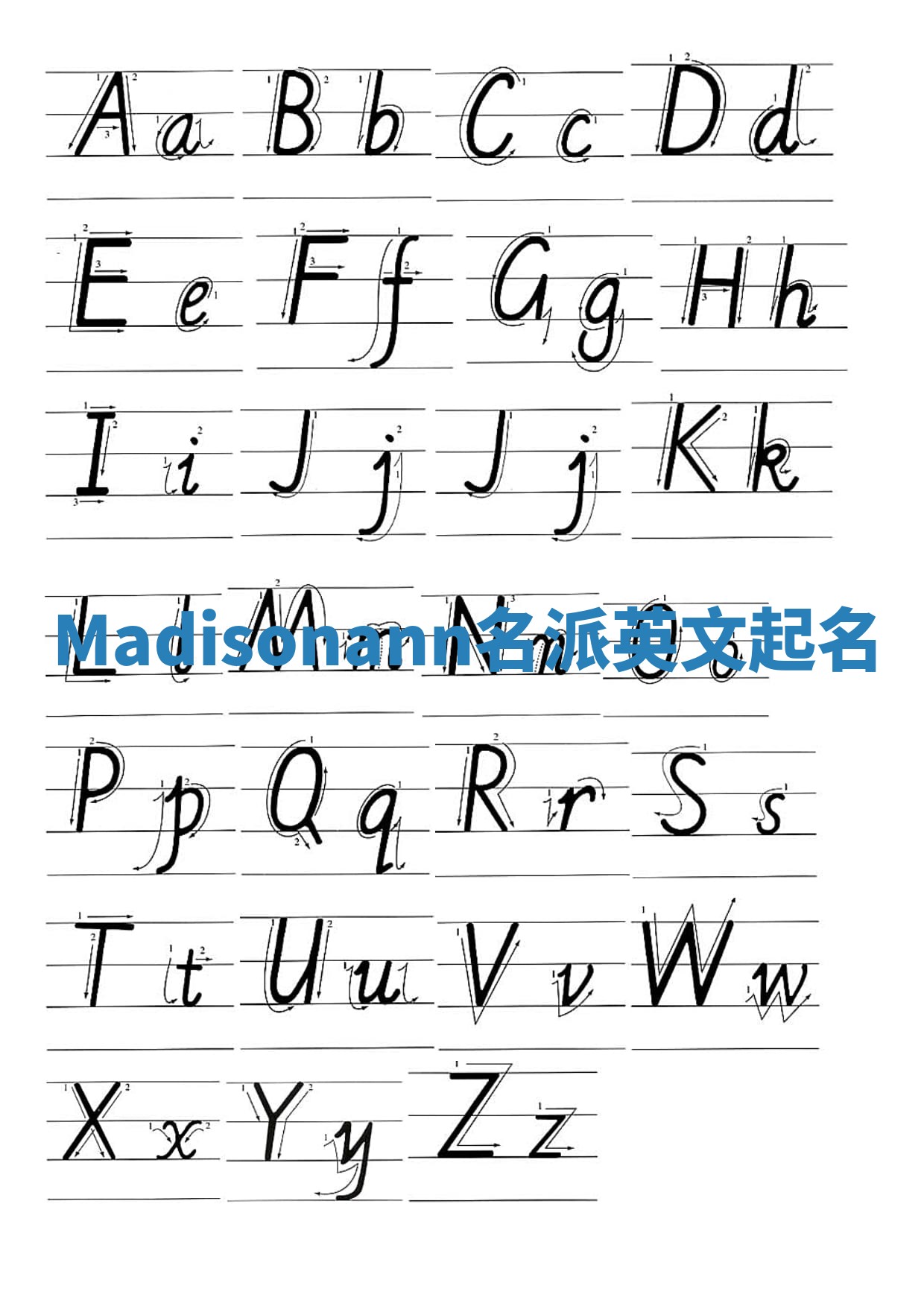 Madisonann名派英文起名