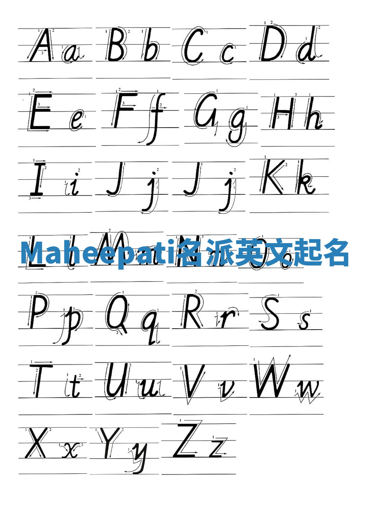 Maheepati名派英文起名