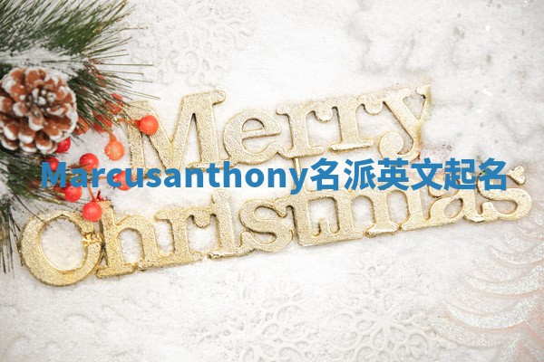 Marcusanthony名派英文起名