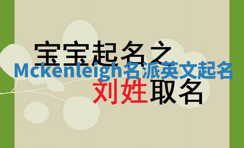 Mckenleigh名派英文起名