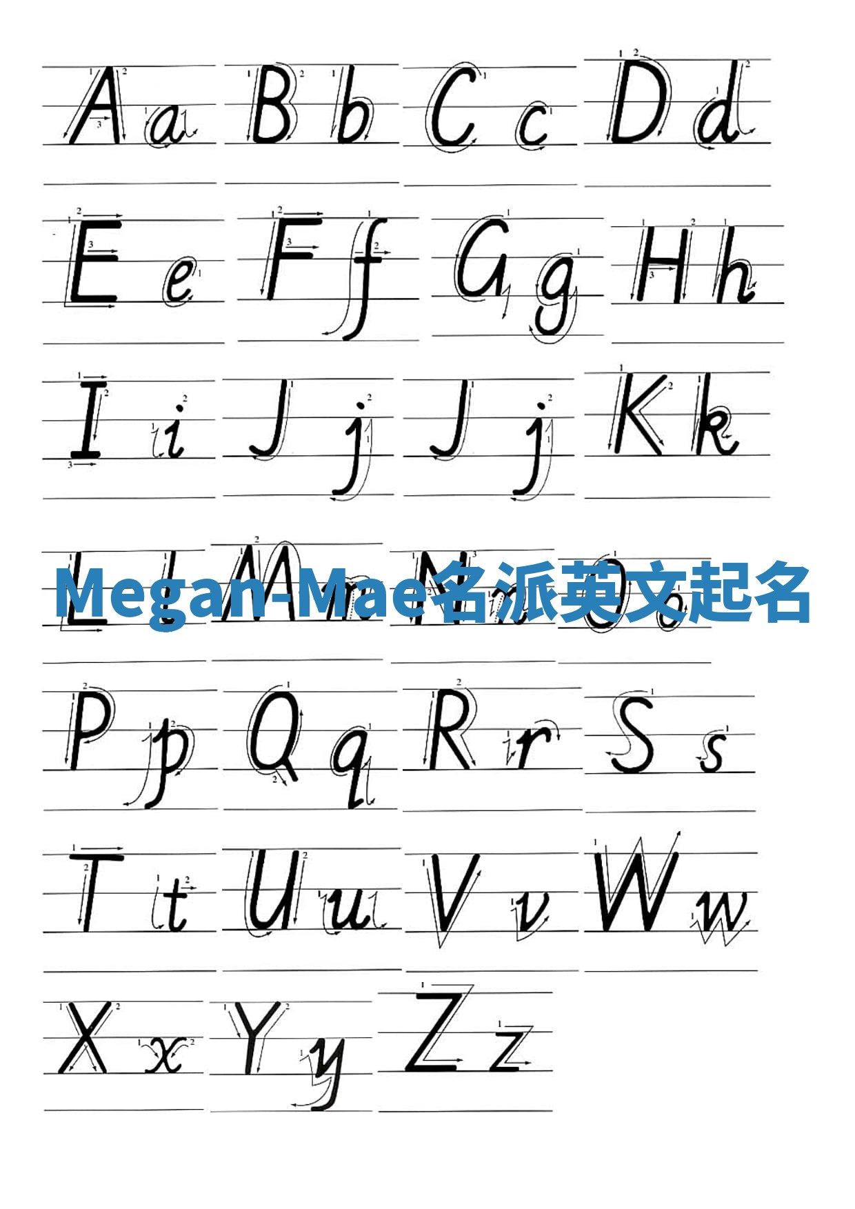 Megan-Mae名派英文起名