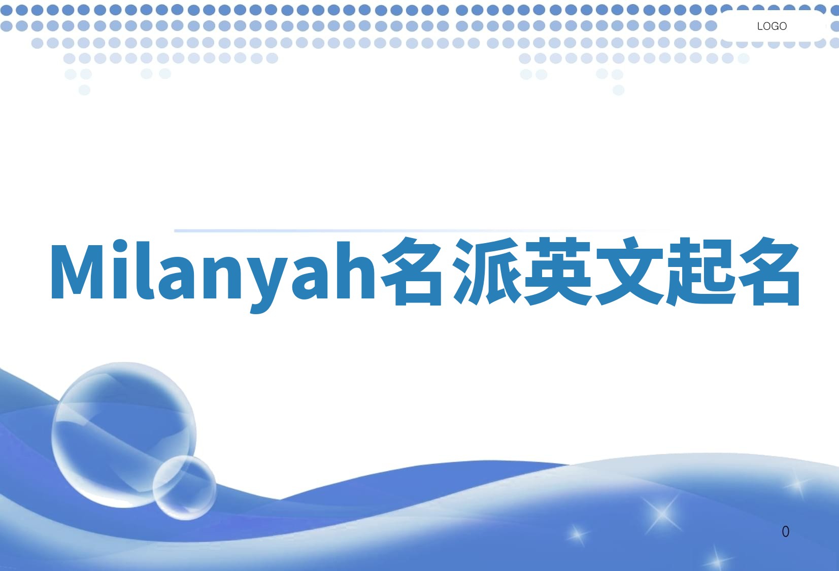 Milanyah名派英文起名