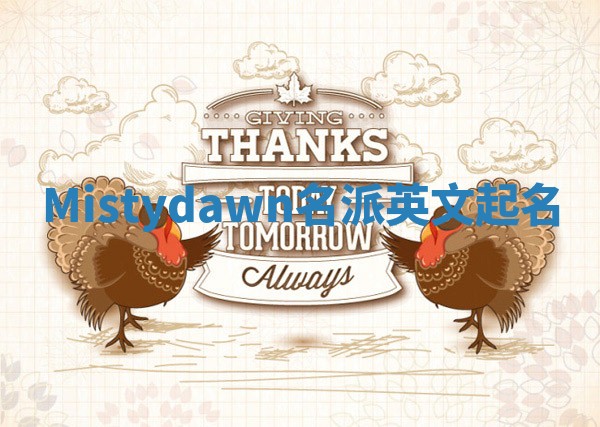 Mistydawn名派英文起名