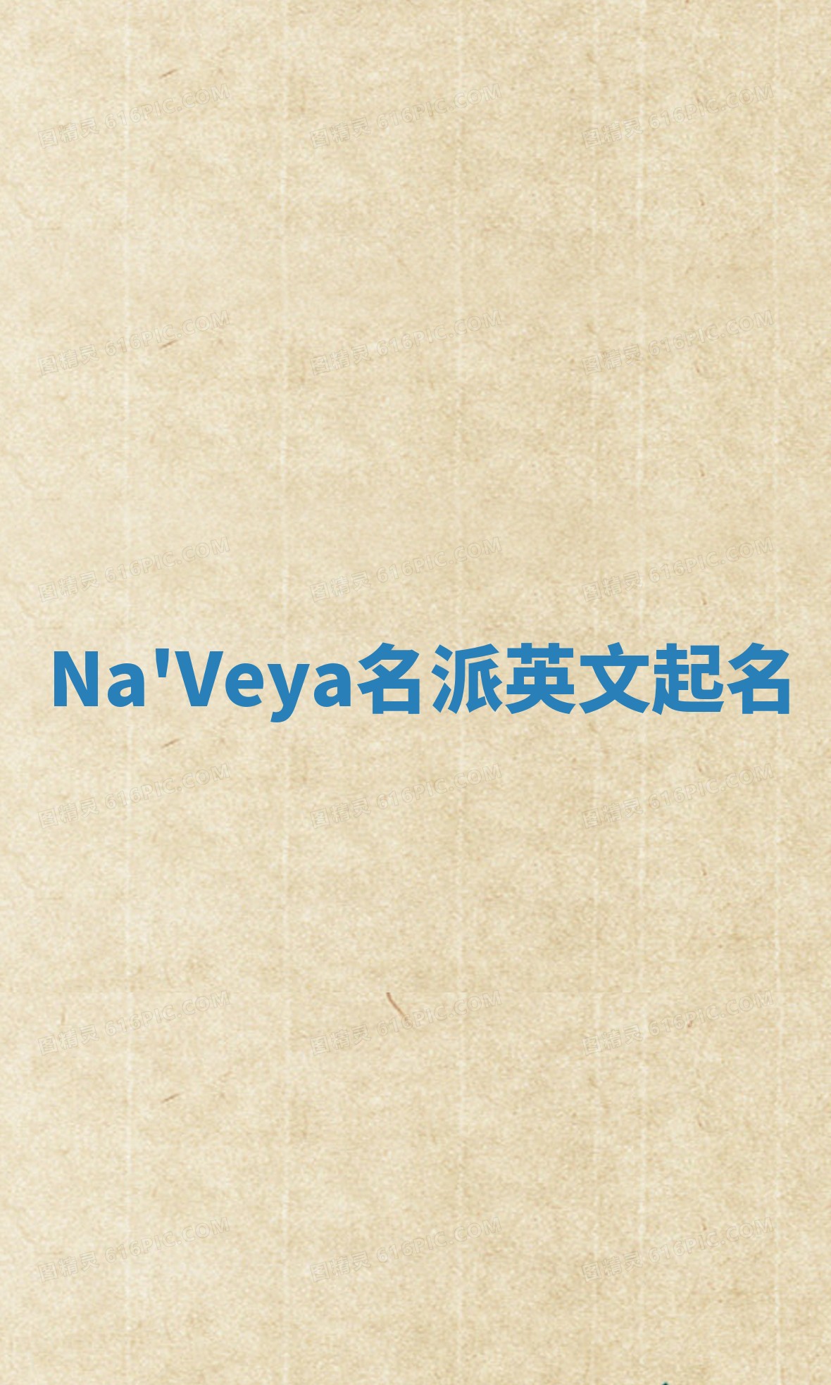 Na'Veya名派英文起名