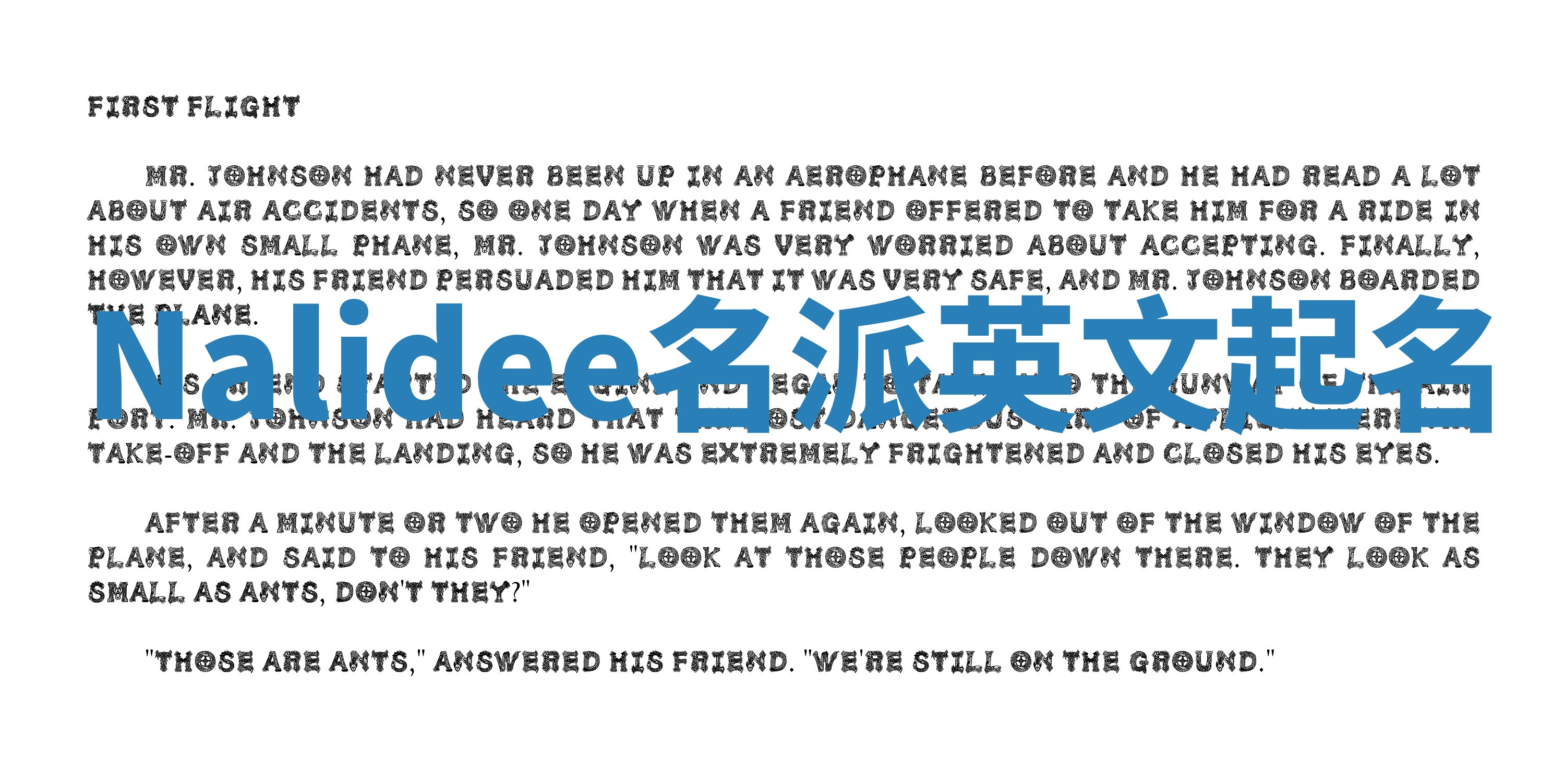 Nalidee名派英文起名