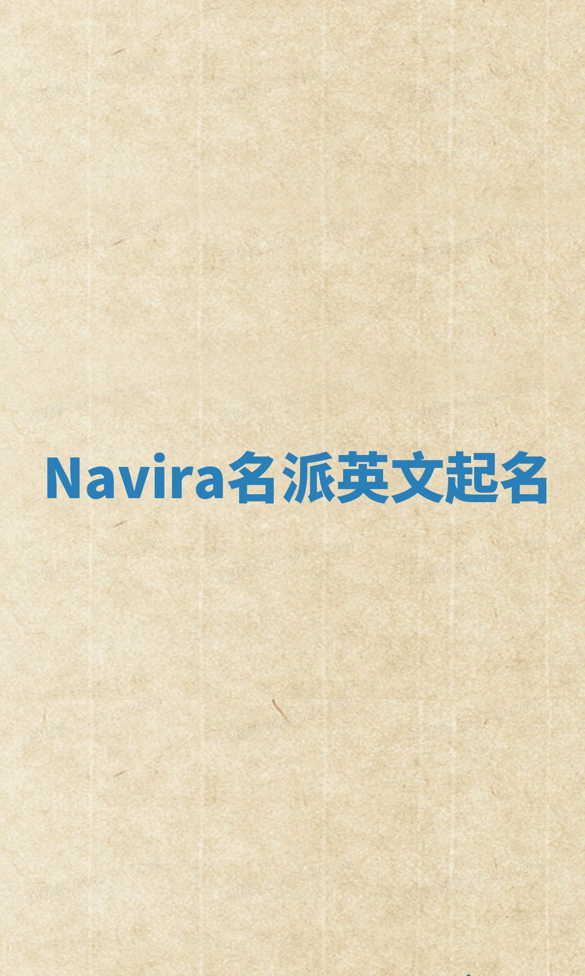 Navira名派英文起名