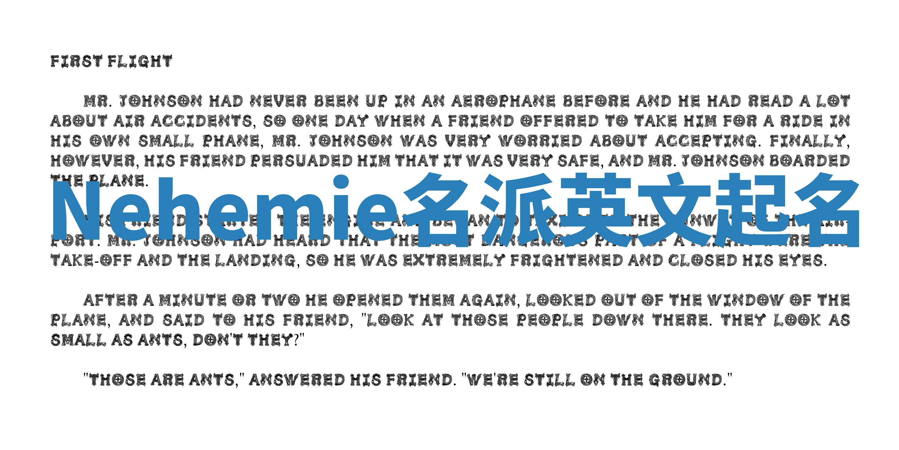 Nehemie名派英文起名