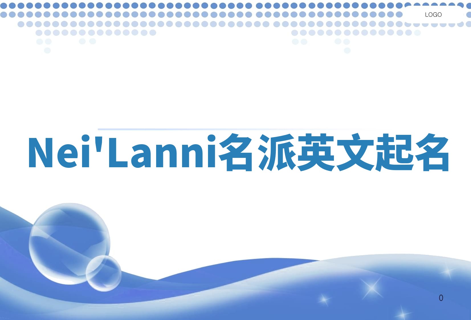 Nei'Lanni名派英文起名