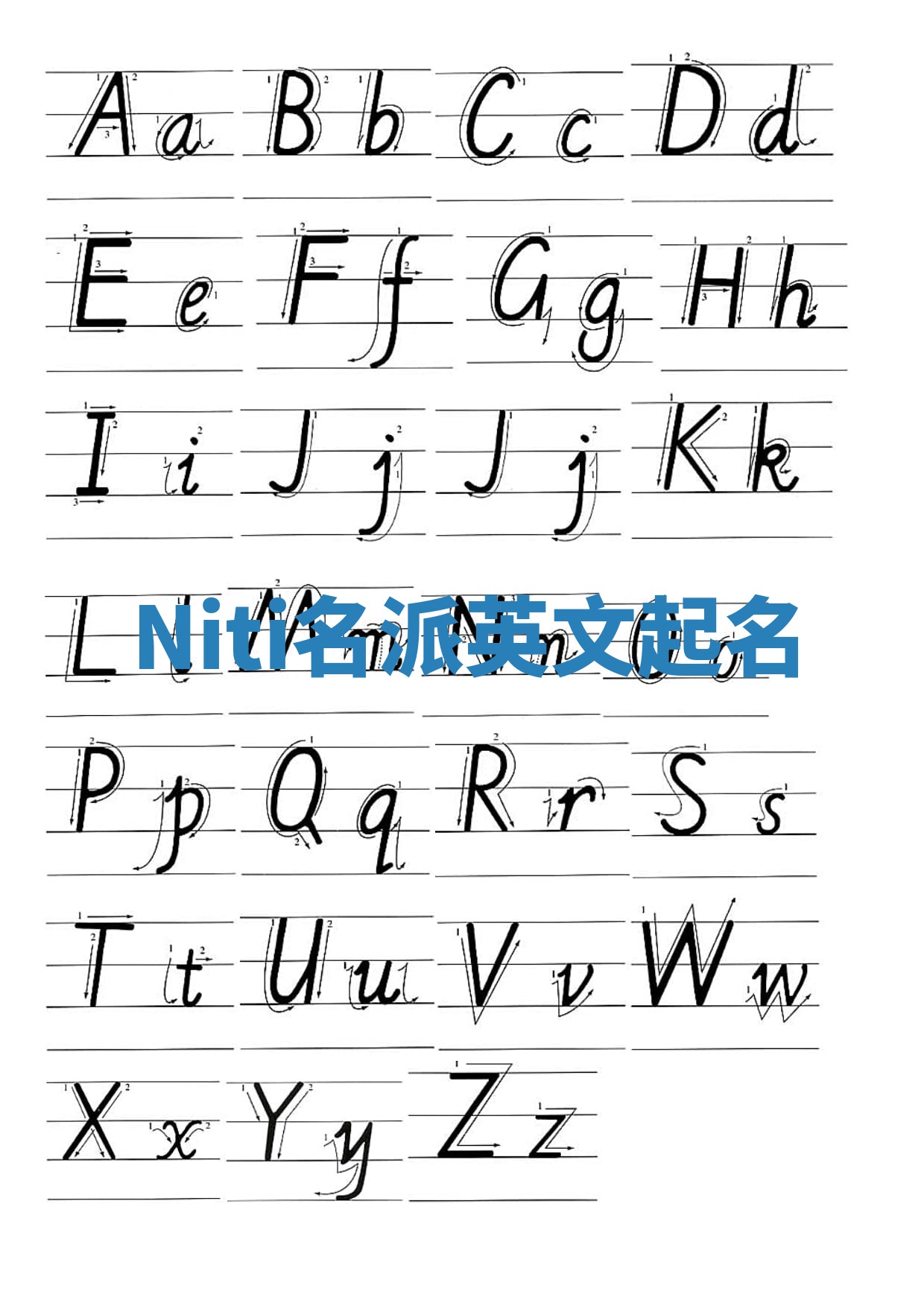 Niti名派英文起名