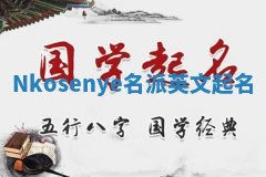 Nkosenye名派英文起名