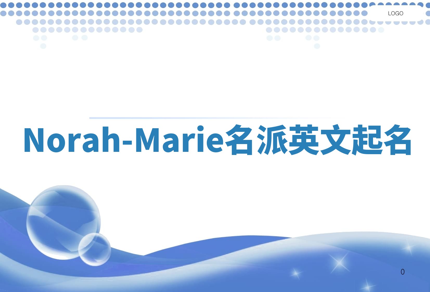 Norah-Marie名派英文起名