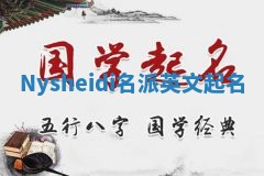 Nysheidi名派英文起名