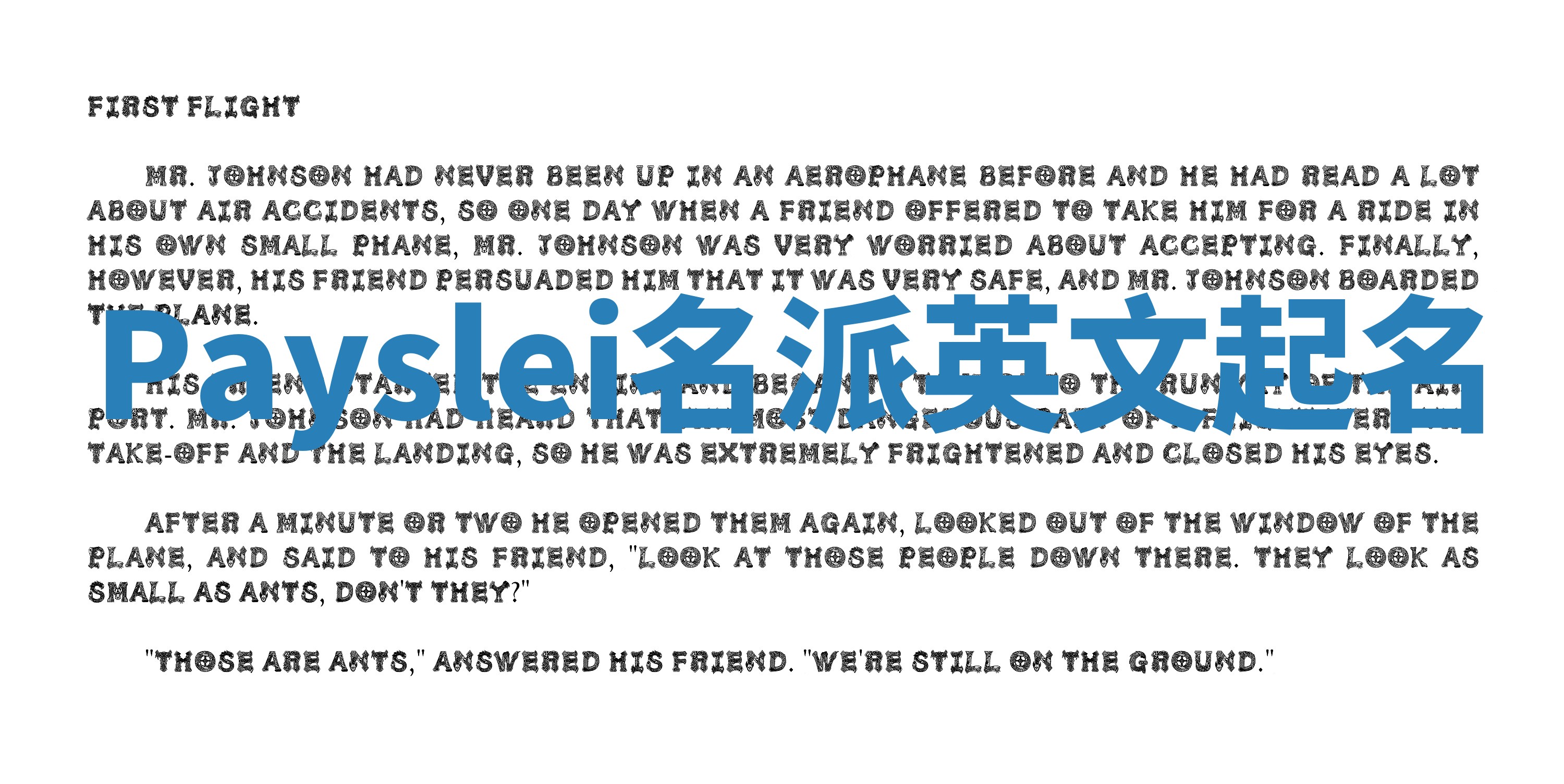 Payslei名派英文起名