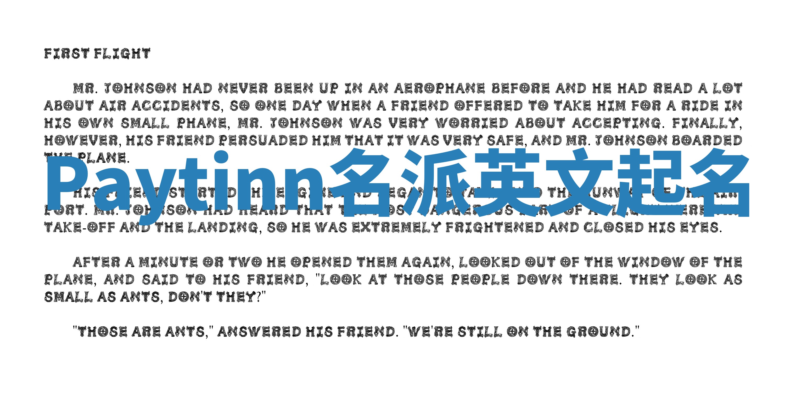 Paytinn名派英文起名