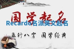 Recardo名派英文起名