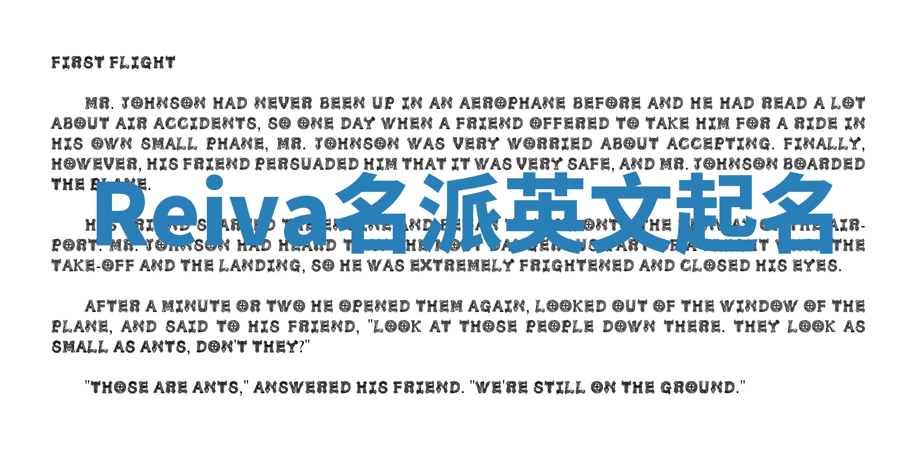 Reiva名派英文起名