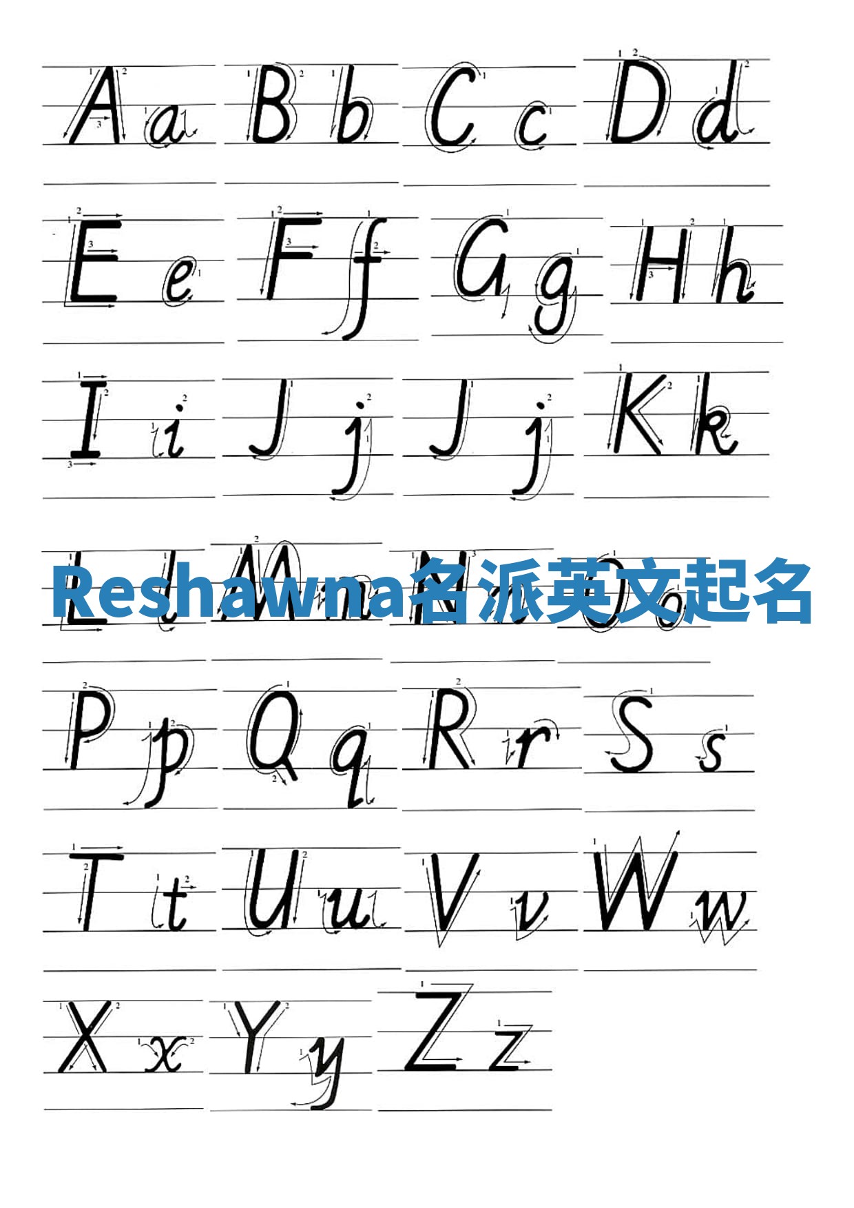 Reshawna名派英文起名