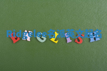 Ridgelee名派英文起名