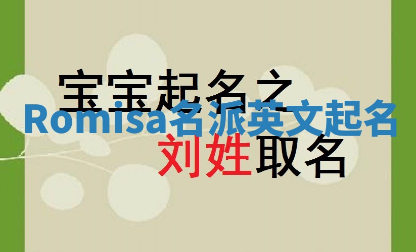 Romisa名派英文起名