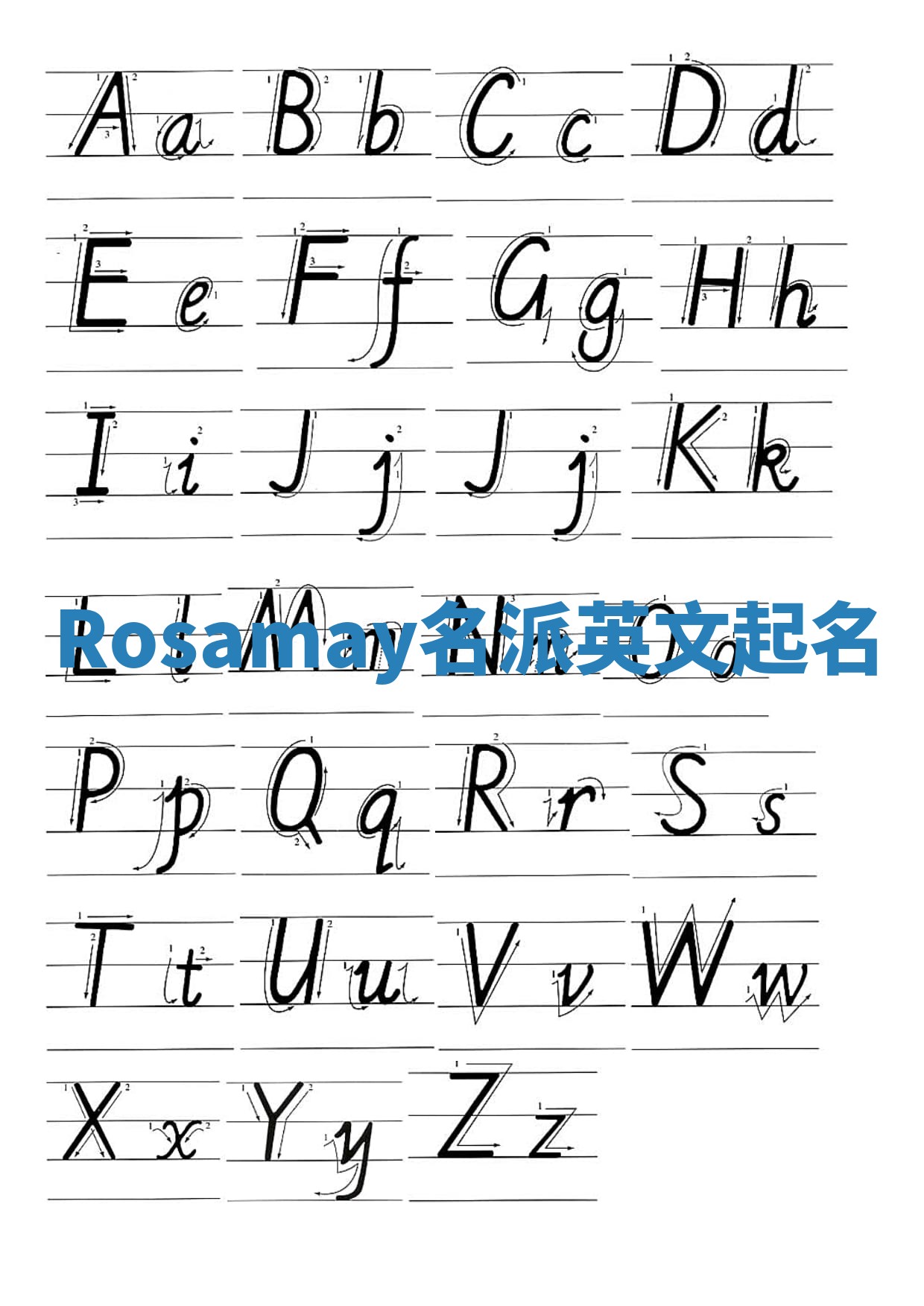 Rosamay名派英文起名