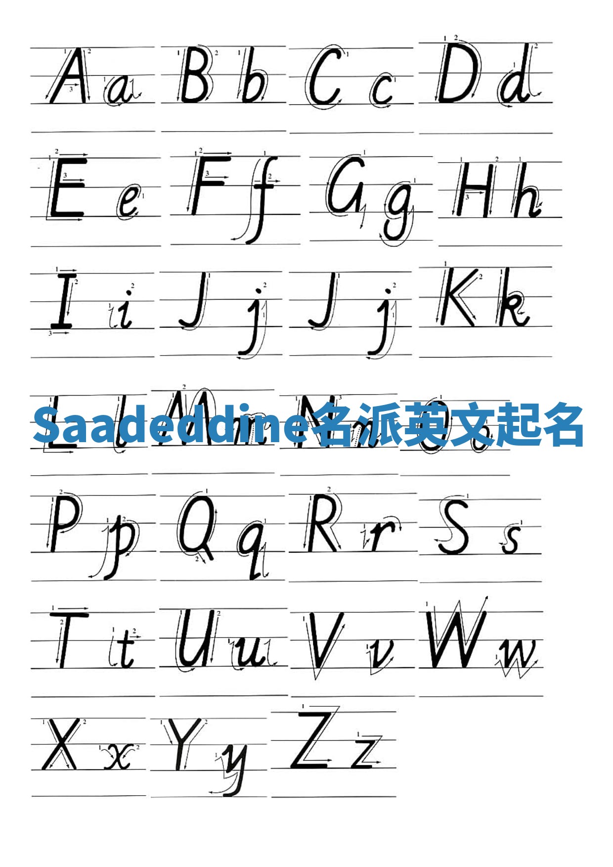 Saadeddine名派英文起名