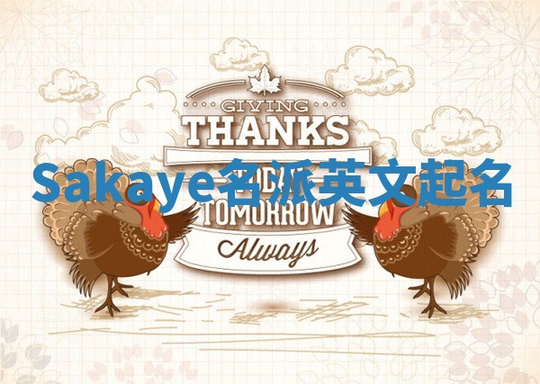 Sakaye名派英文起名