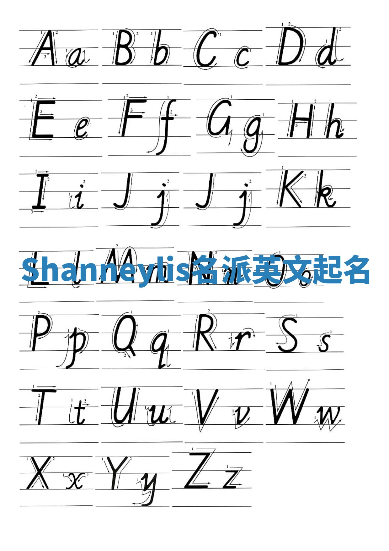 Shanneylis名派英文起名