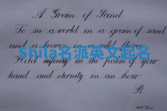 Shila名派英文起名
