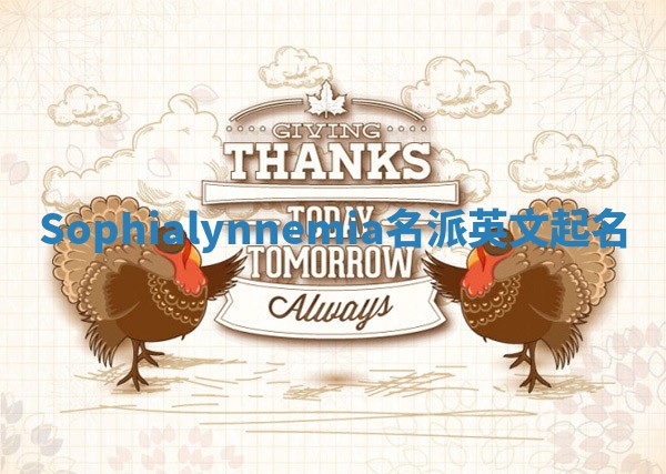 Sophialynnemia名派英文起名