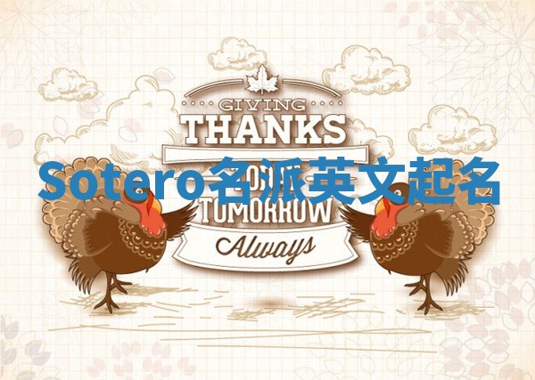 Sotero名派英文起名