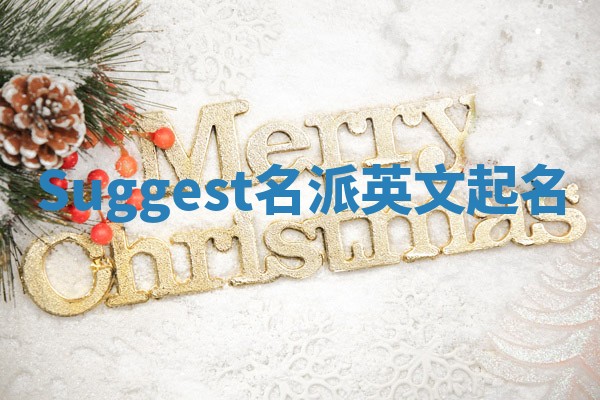 Suggest名派英文起名