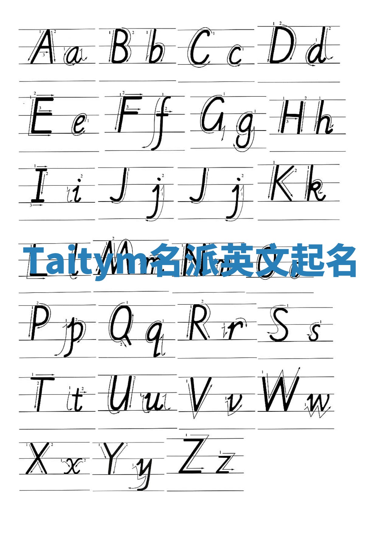 Taitym名派英文起名