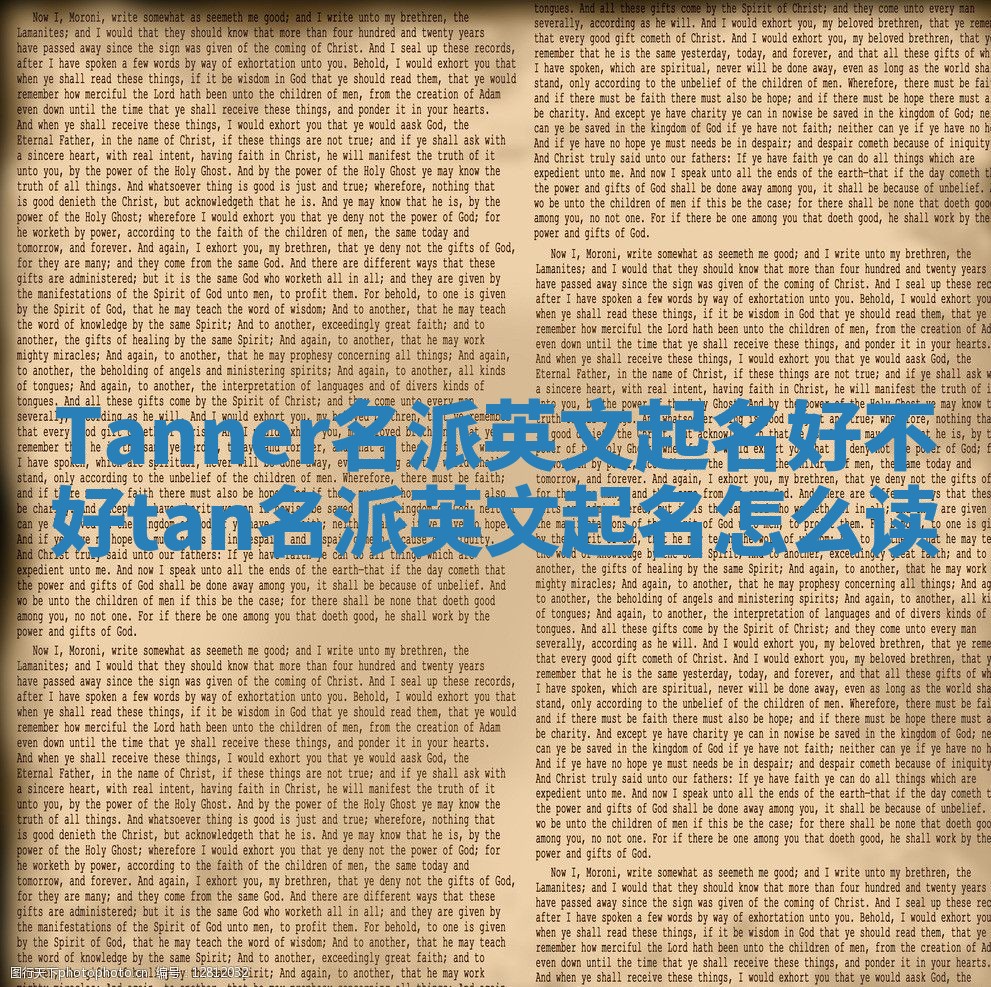 Tanner名派英文起名好不好 tan名派英文起名怎么读