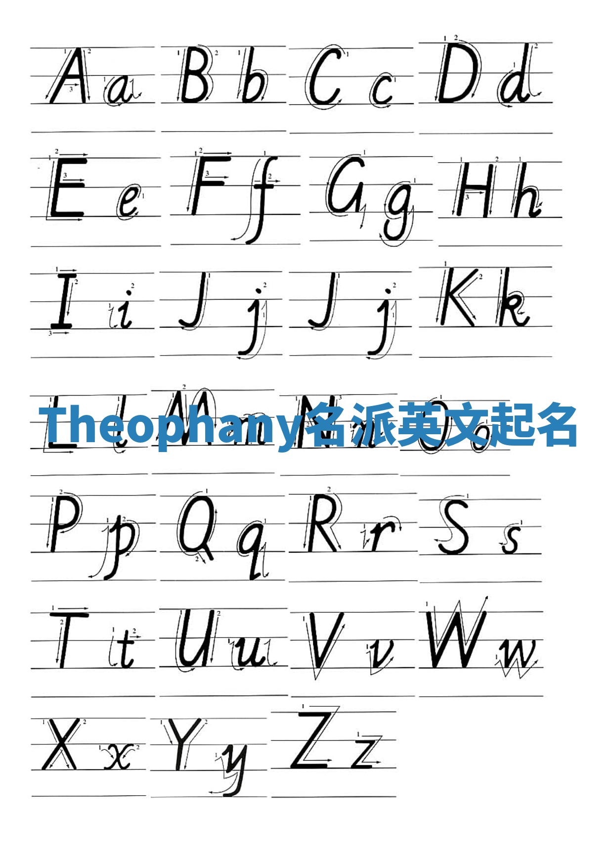 Theophany名派英文起名