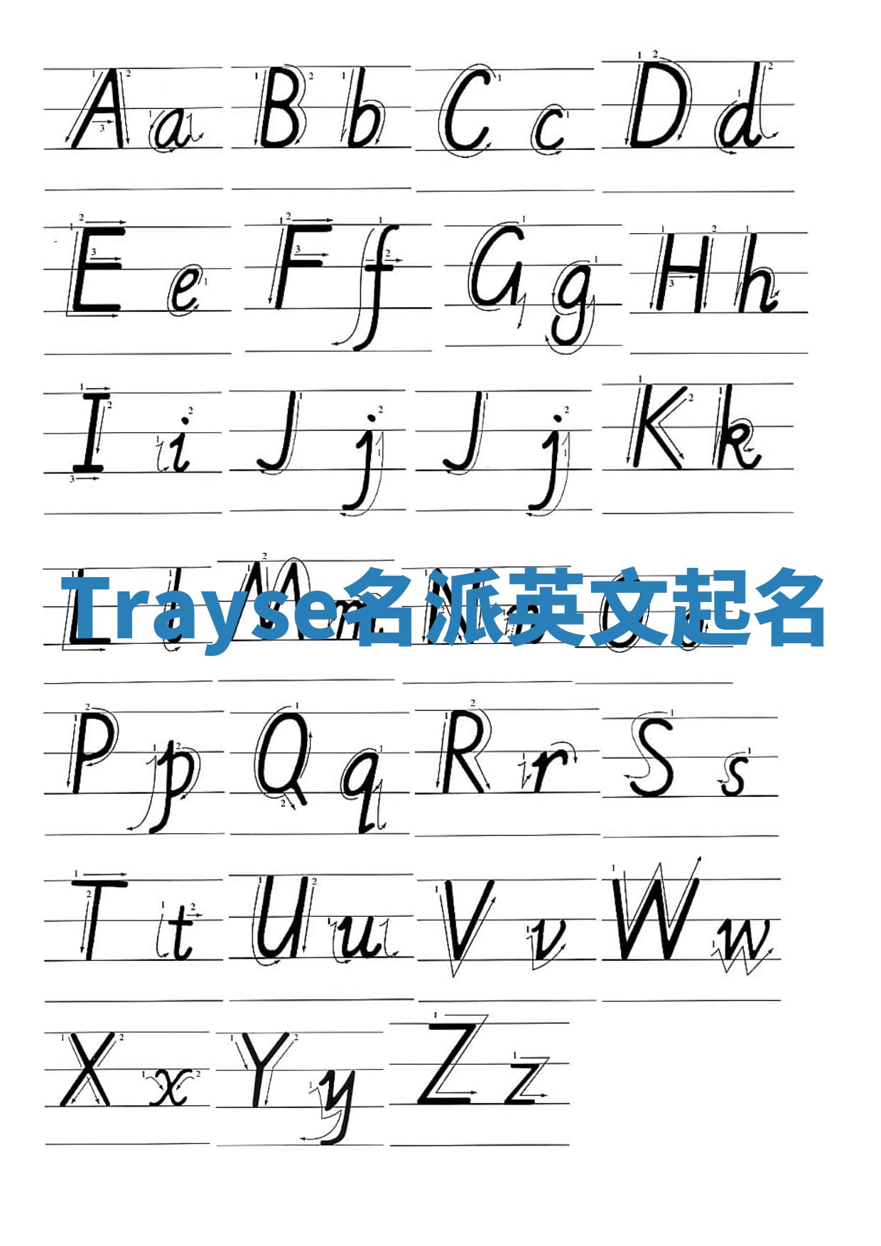 Trayse名派英文起名