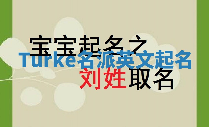 Turke名派英文起名