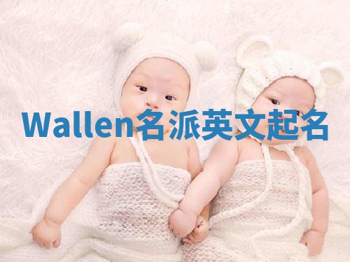 Wallen名派英文起名