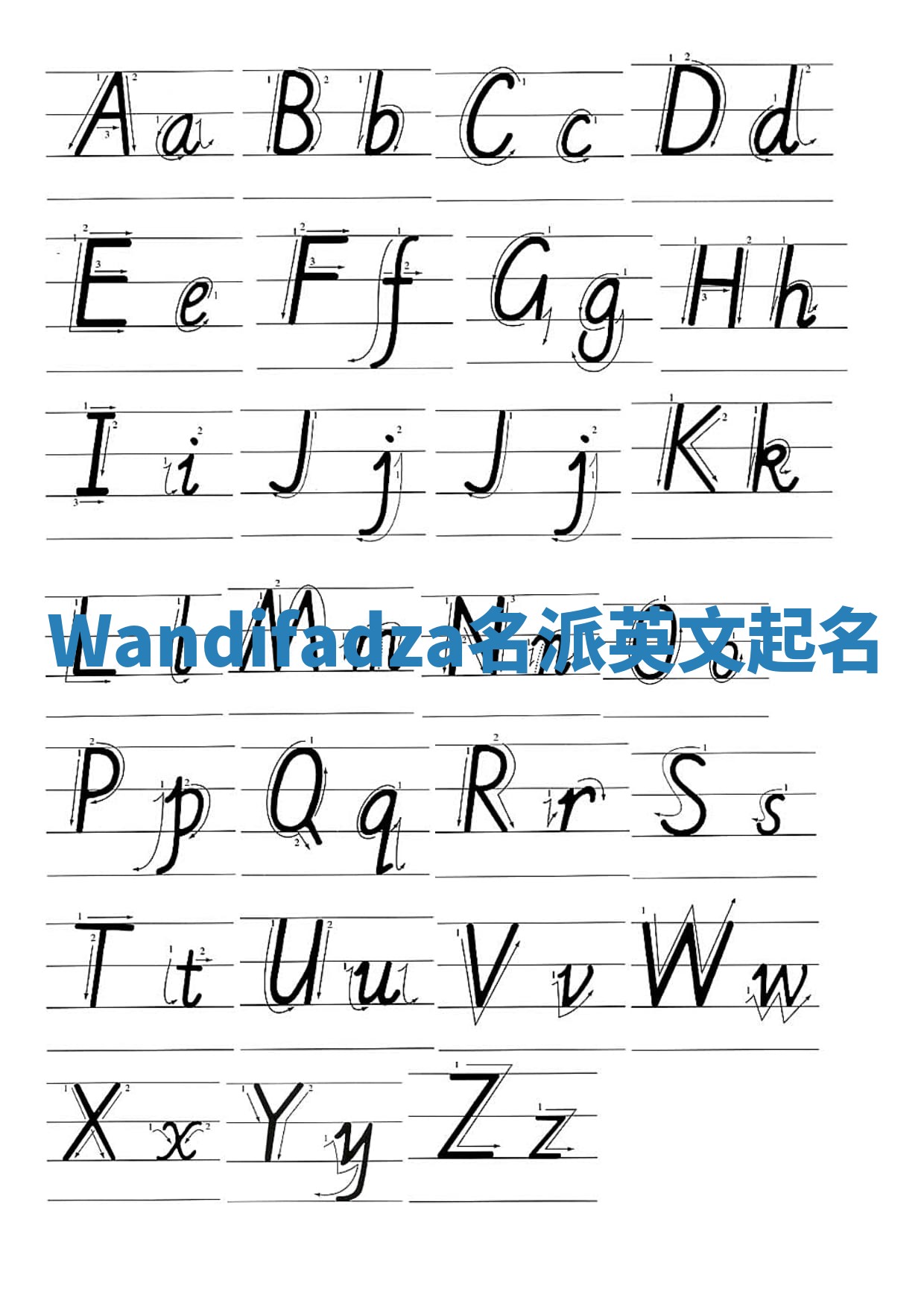 Wandifadza名派英文起名