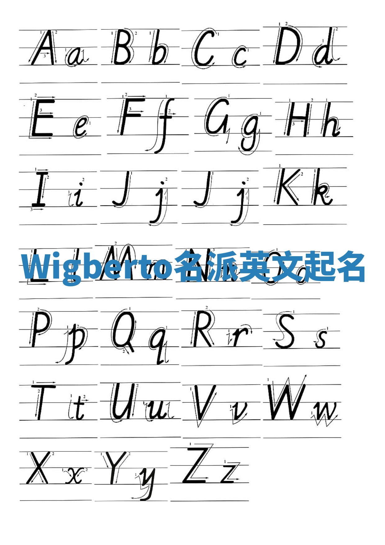 Wigberto名派英文起名