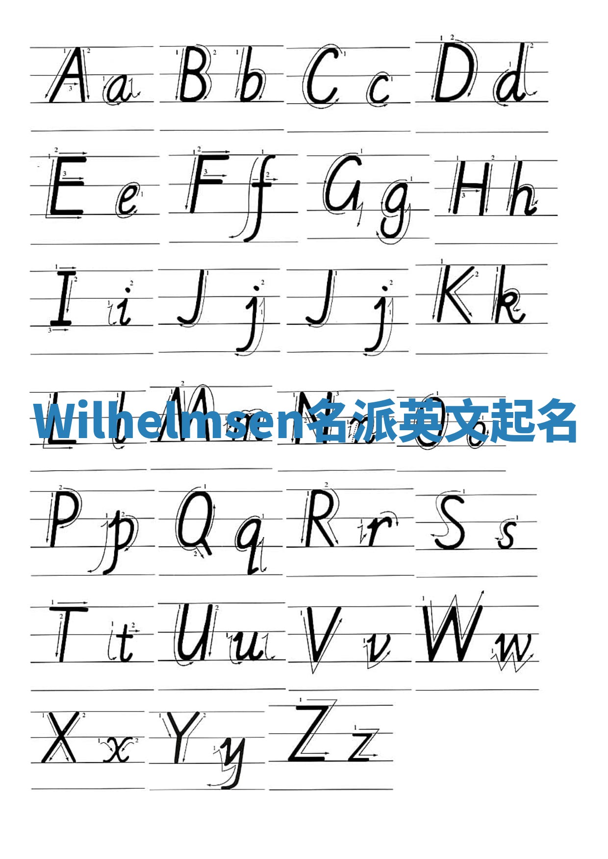 Wilhelmsen名派英文起名