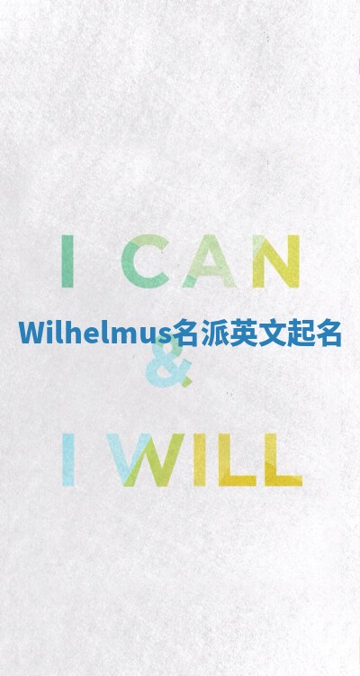 Wilhelmus名派英文起名