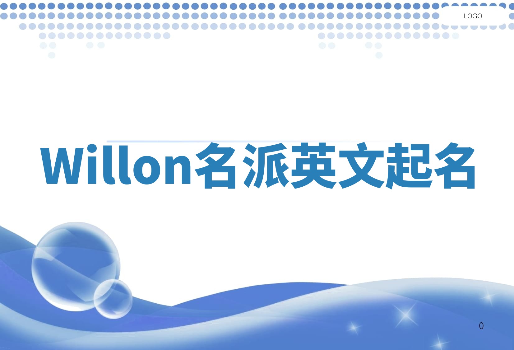 Willon名派英文起名