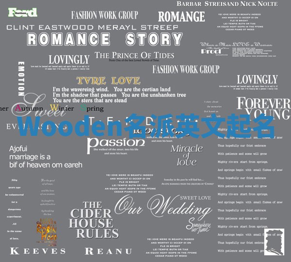 Wooden名派英文起名
