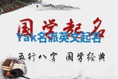 Yak名派英文起名