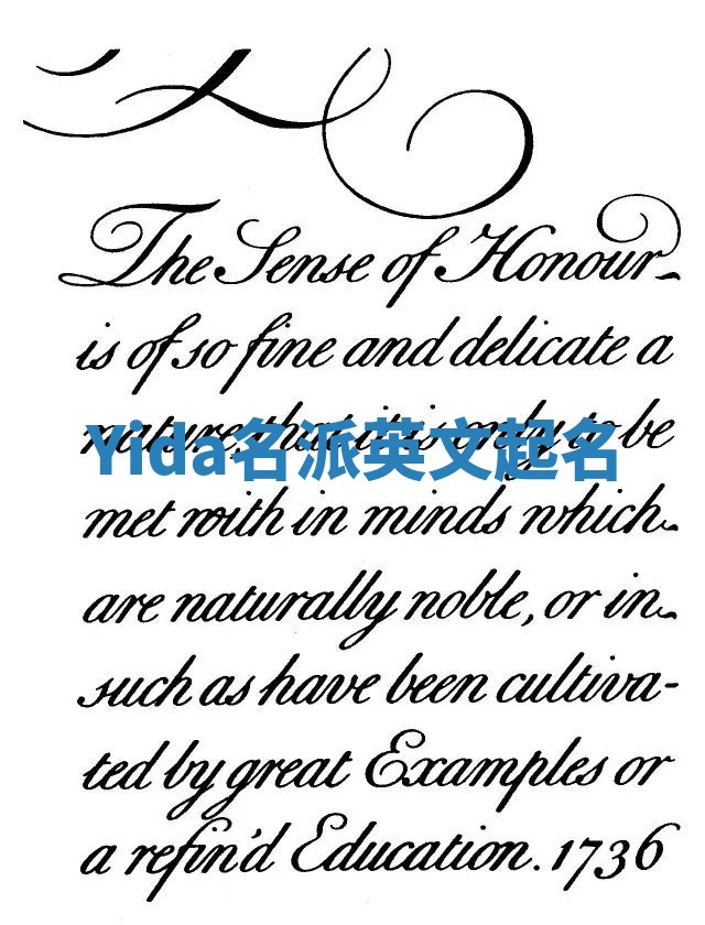 Yida名派英文起名