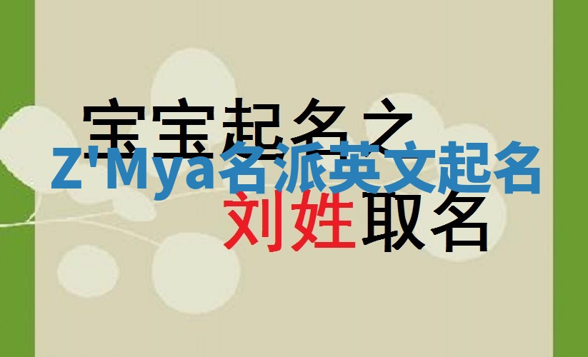 Z'Mya名派英文起名