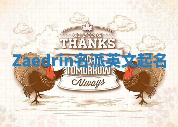 Zaedrin名派英文起名